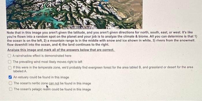 Solved The image below shows an area of the Earth you'll | Chegg.com