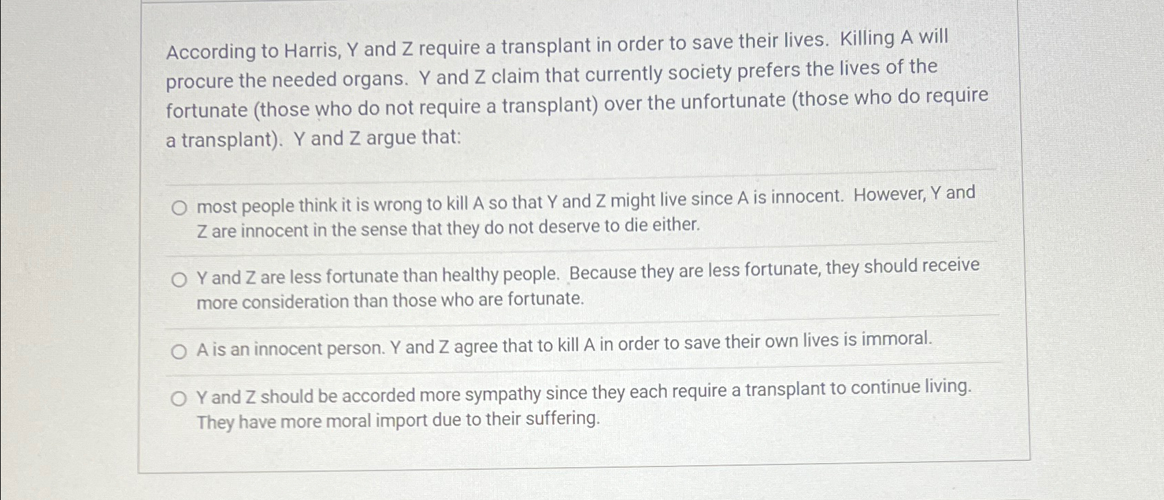 solved-according-to-harris-y-and-z-require-a-transplant-chegg