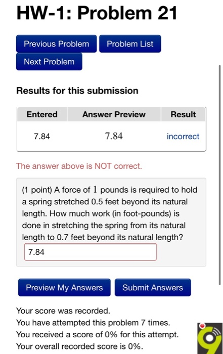 Solved HW-1: Problem 21 Problem List Previous Problem Next | Chegg.com
