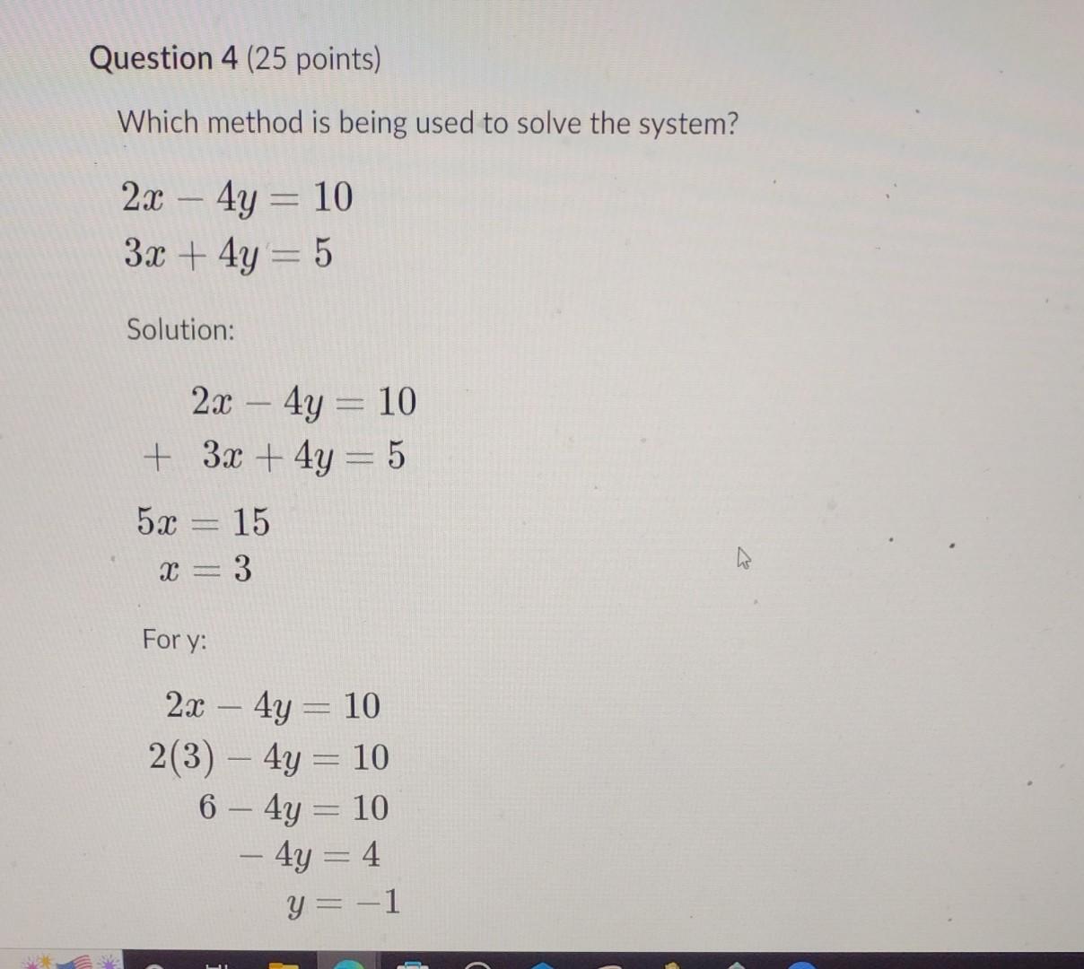 Solved Question 1 (25 points) Solve to determine whether the | Chegg.com