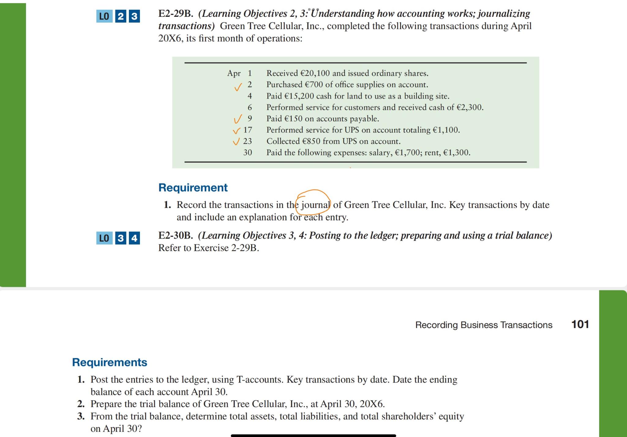 Solved LO23E2-29B. (Learning Objectives 2, 3: Ünderstanding | Chegg.com