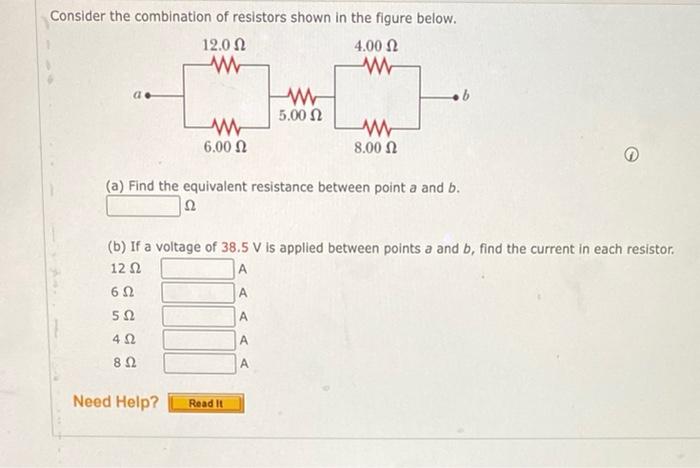 Solved Consider The Combination Of Resistors Shown In The | Chegg.com