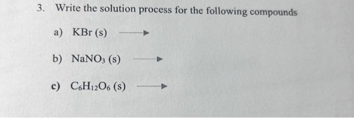 Solved 3. Write the solution process for the following | Chegg.com
