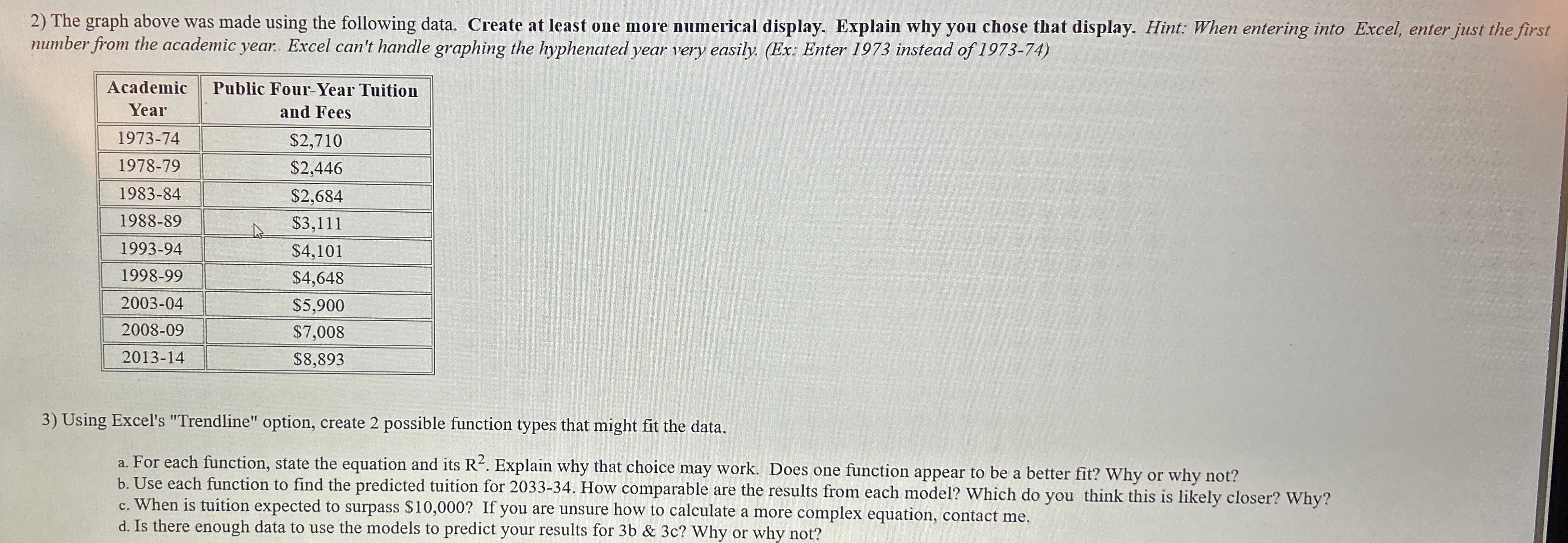 Solved Please help with question three with steps thank you | Chegg.com