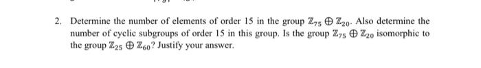 Solved Kindly solve the following question of group theory | Chegg.com