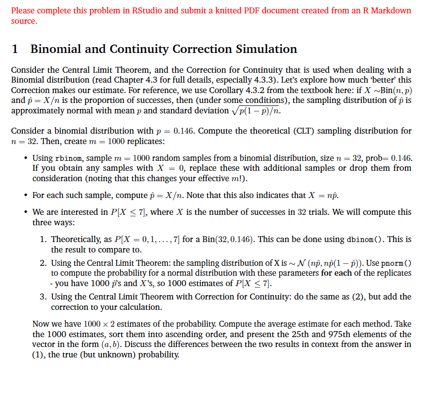 R Problems File Examples Please complete this problem in RStudio and submit a | Chegg.com