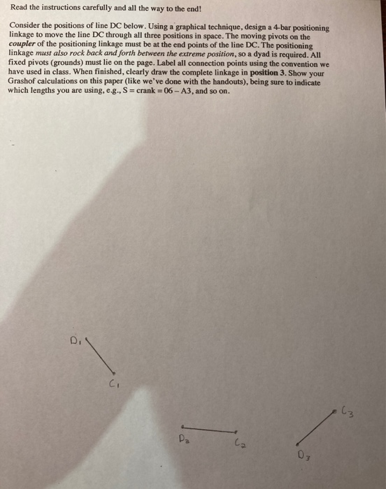 Solved Read the instructions carefully and all the way to | Chegg.com