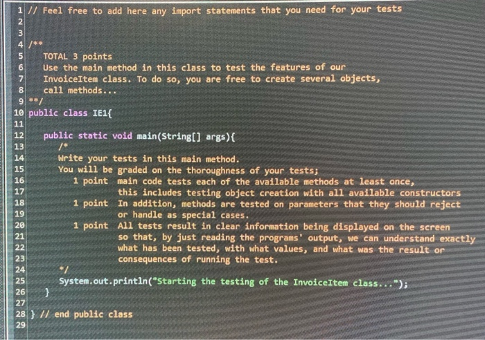 Solved 1 // Feel free to add here any import statements that | Chegg.com