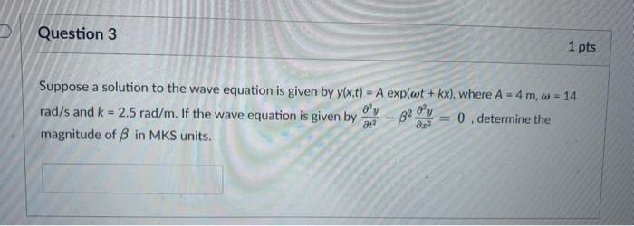 Solved Suppose a solution to the wave equation is given by | Chegg.com