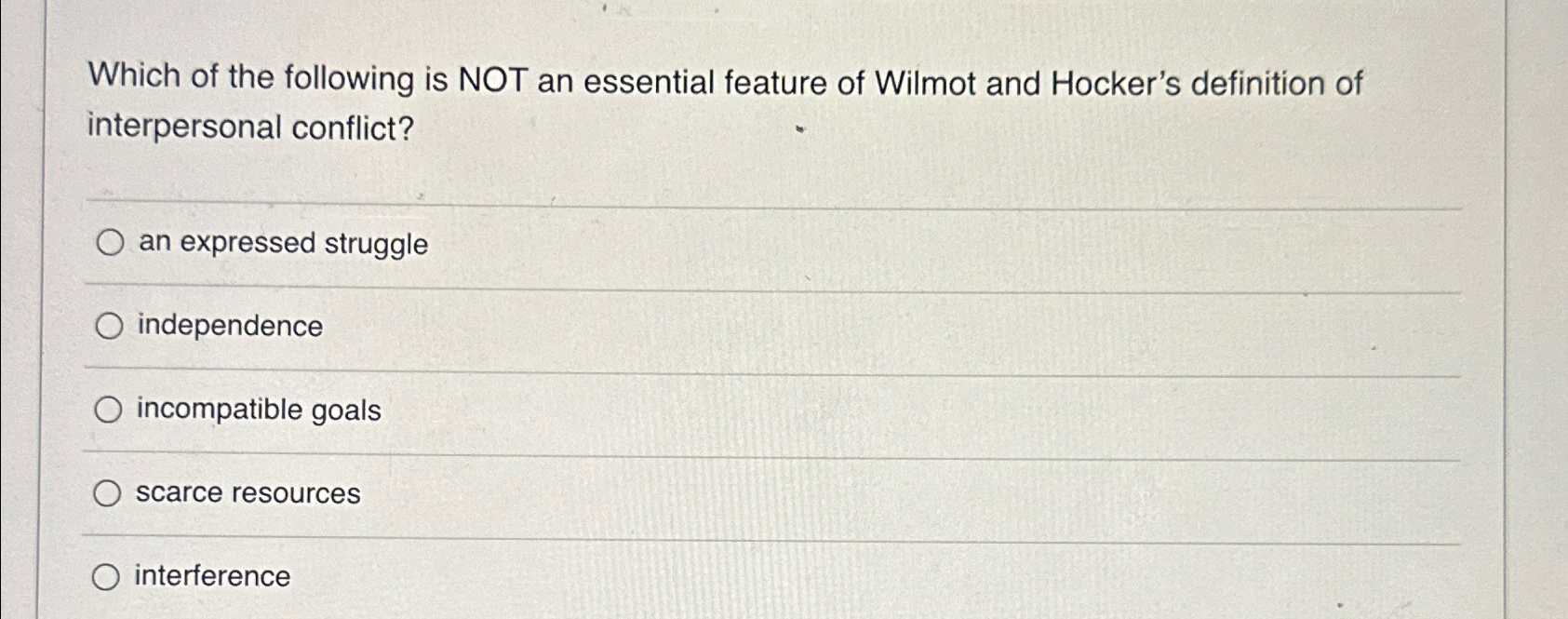Solved Which of the following is NOT an essential feature of | Chegg.com