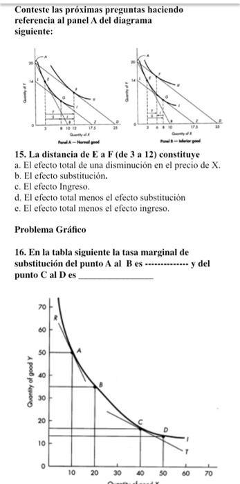 Conteste las próximas preguntas haciendo referencia al panel \( \mathbf{A} \) del diagrama siguiente: 15. La distancia de \(