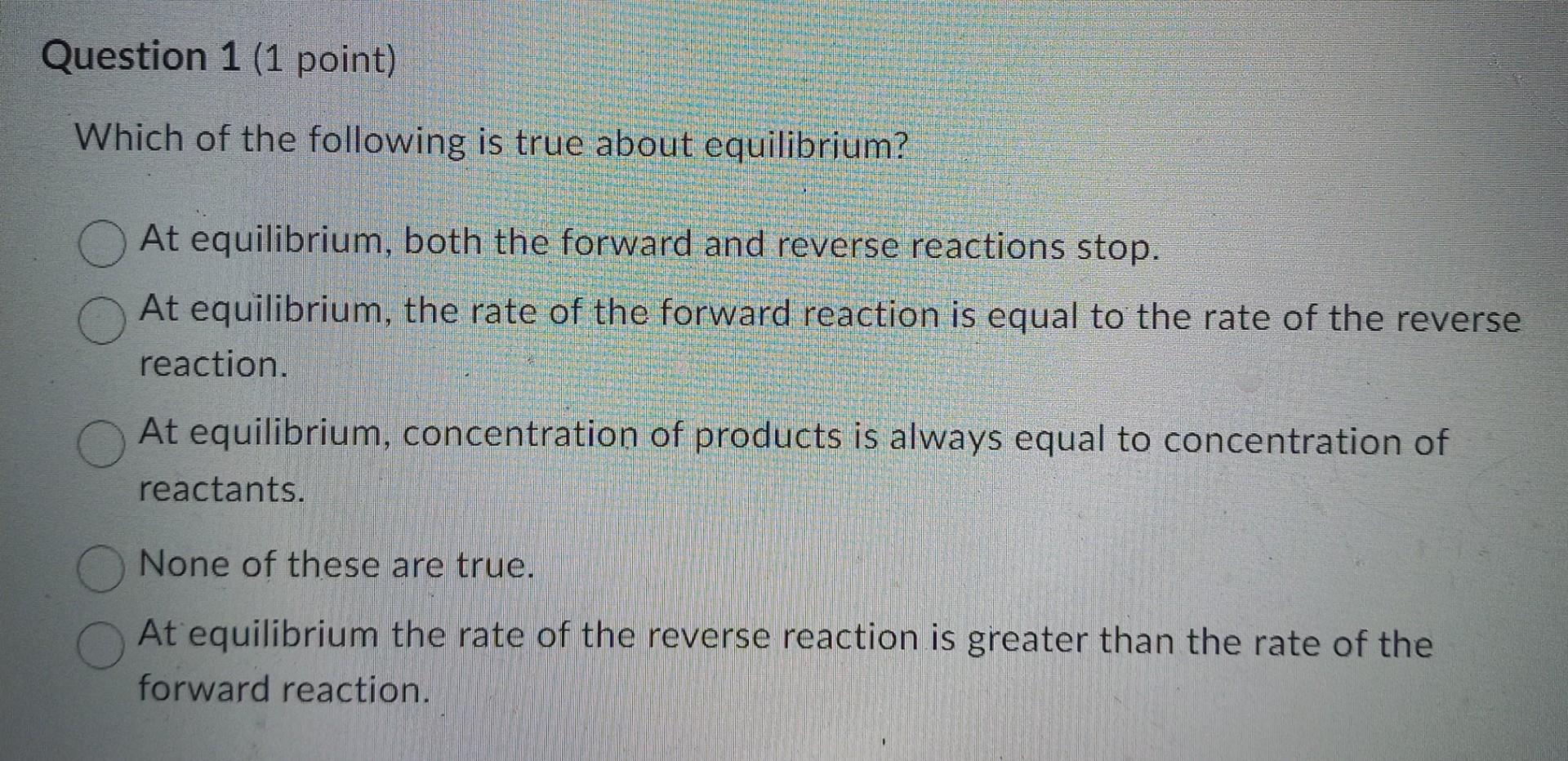 hypothesis above that would help restore equilibrium