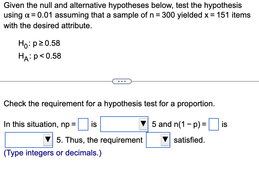 Solved Given the null and alternative hypotheses below, test | Chegg.com