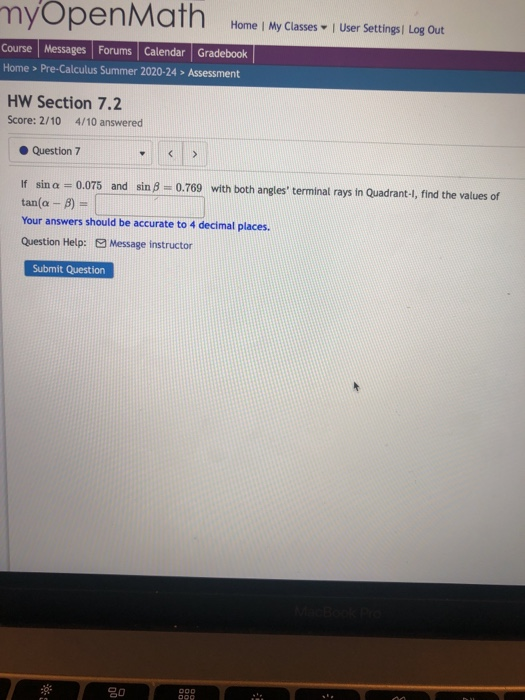 Solved myopenmath.com tudy Che. Get Homework Help With Chegg | Chegg.com