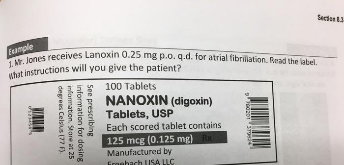 Tab lanoxin 25 mg