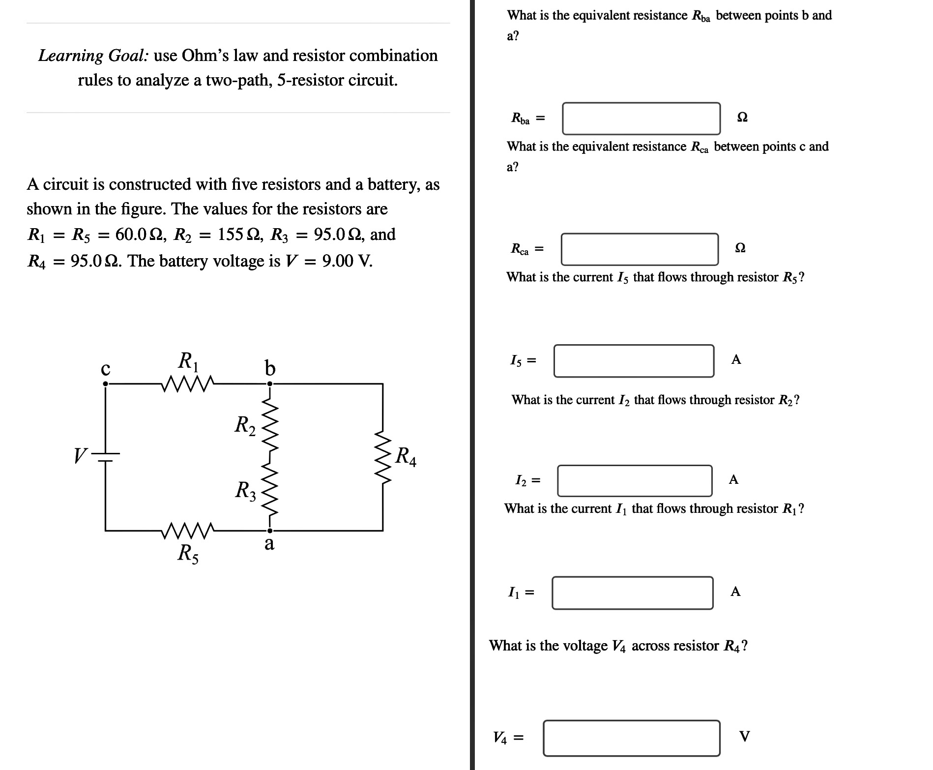 Solved What is the equivalent resistance Rba ﻿between points | Chegg.com