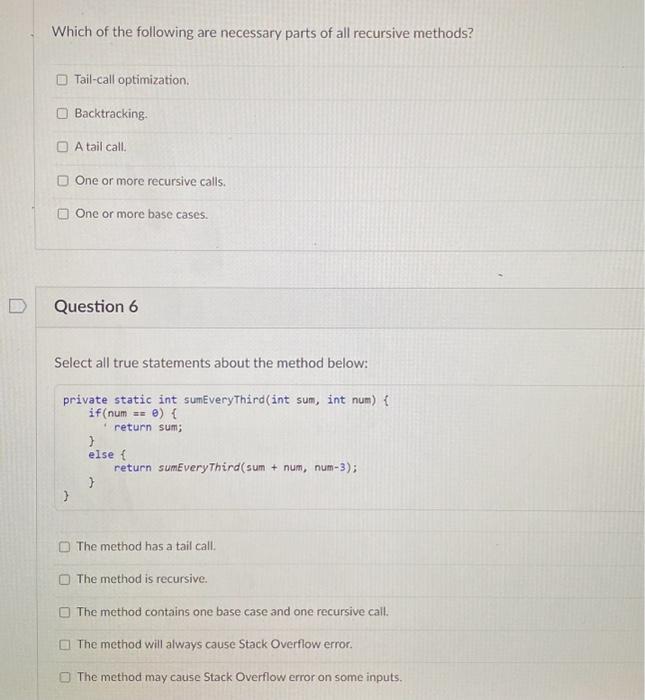 Solved Select All True Statements About Array Lists: | Chegg.com