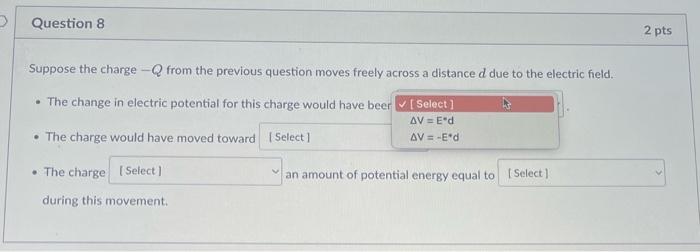 Solved Suppose the charge −Q from the previous question | Chegg.com
