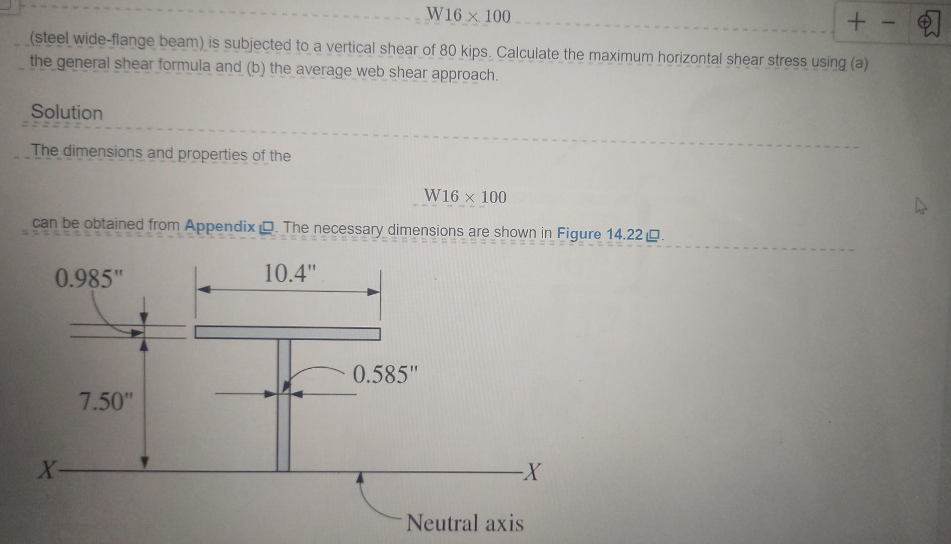 Solved (steel Wide-flange Beam) Is Subjected To A Vertical | Chegg.com