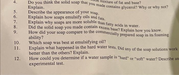 Solved 4. Do you think the solid sosp that you made contains | Chegg.com