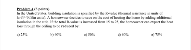Solved Problem 4 (5 ﻿points)In the United States, building | Chegg.com