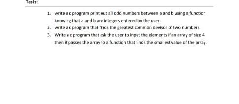 Solved 1. write a c program print out all odd numbers | Chegg.com
