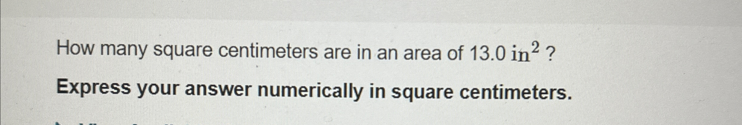 Solved How many square centimeters are in an area of | Chegg.com