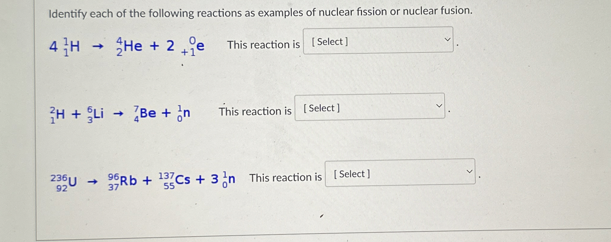 Solved Identify each of the following reactions as examples