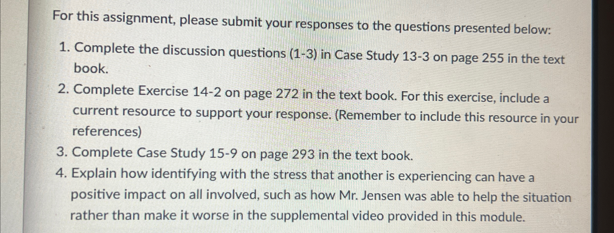 Solved For this assignment, please submit your responses to | Chegg.com
