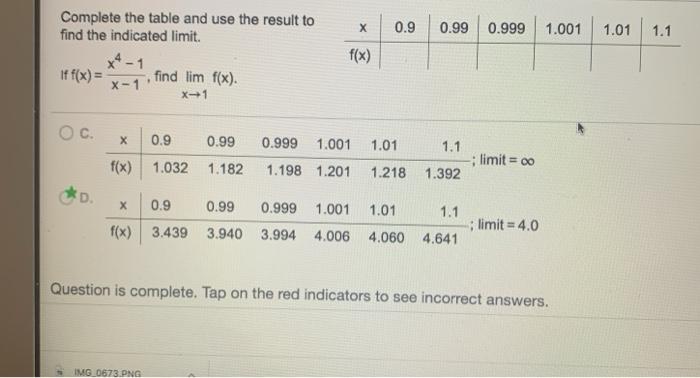 Solved Complete the table and use the result to find the | Chegg.com