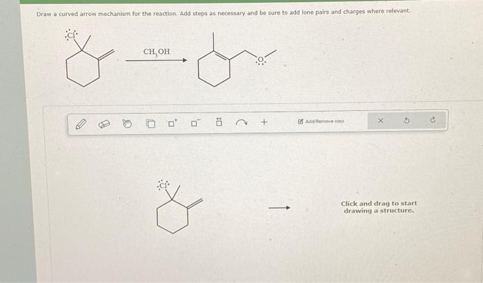 Solved Draw a curved arrow mechanism for the reaction. Add | Chegg.com