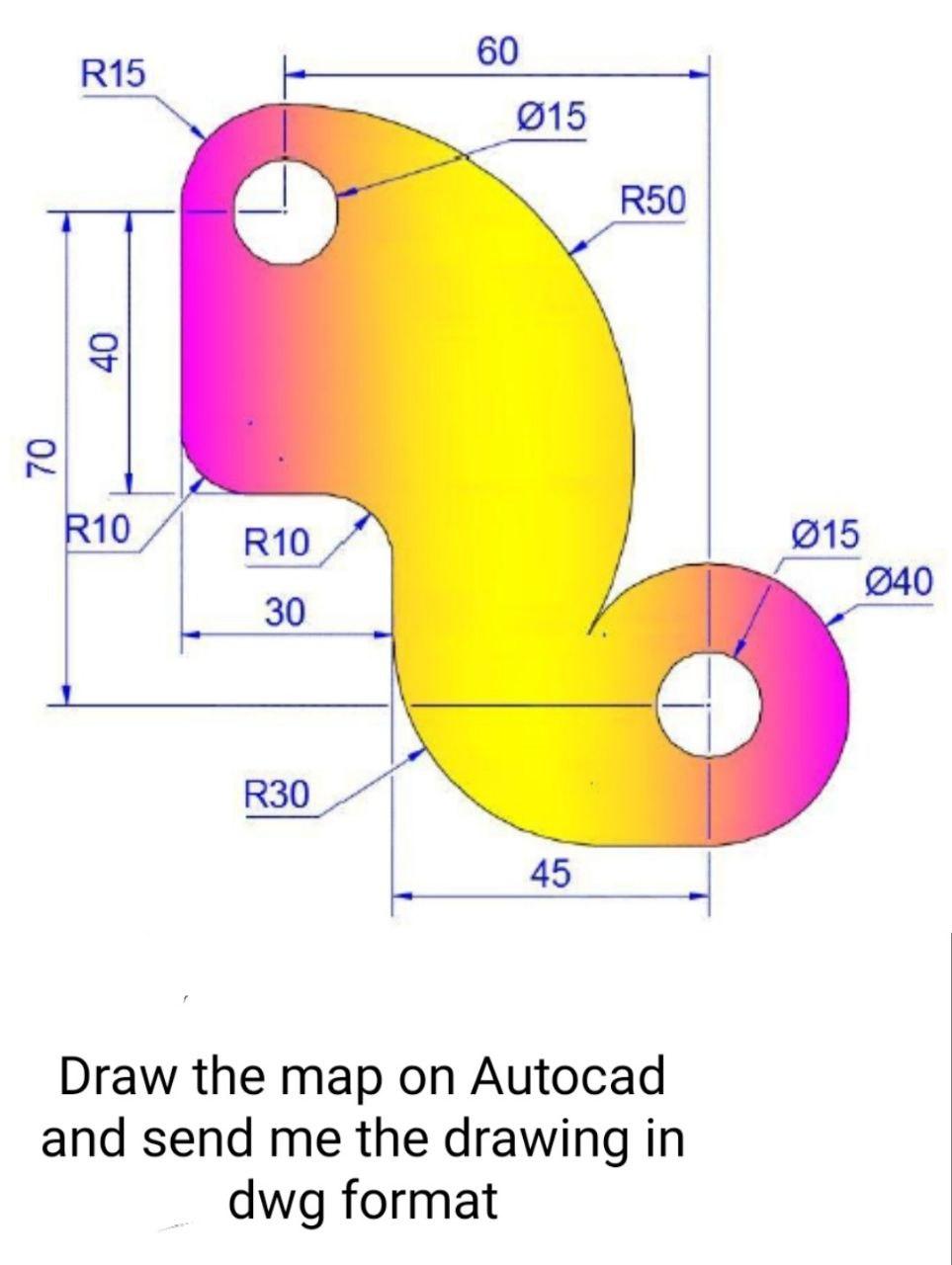 60 R15 015 R50 40 70 R10 R10 015 040 30 R30 45 Draw | Chegg.com
