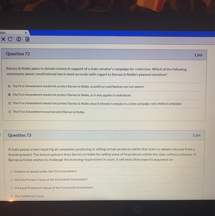 Solved was X COD Question 72 1 pts Barnes & Noble plans to