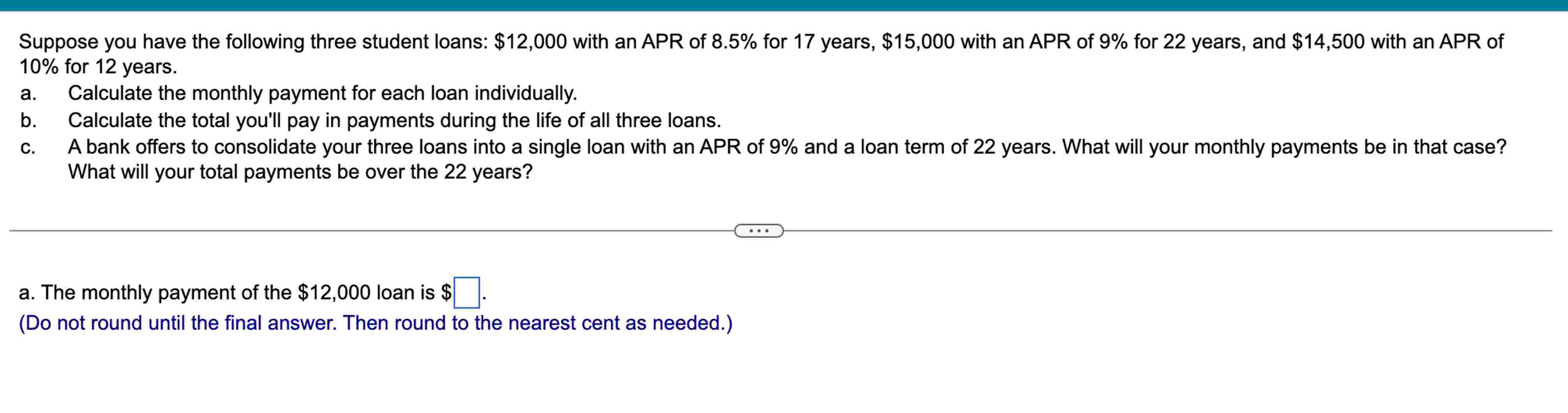 Suppose you have the following three student