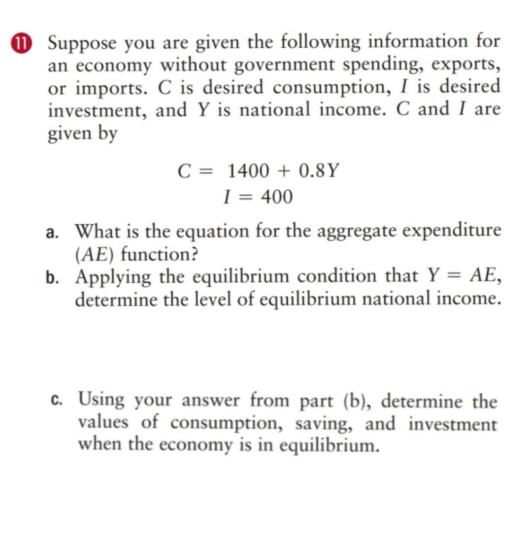 Solved Suppose You Are Given The Following Information For | Chegg.com