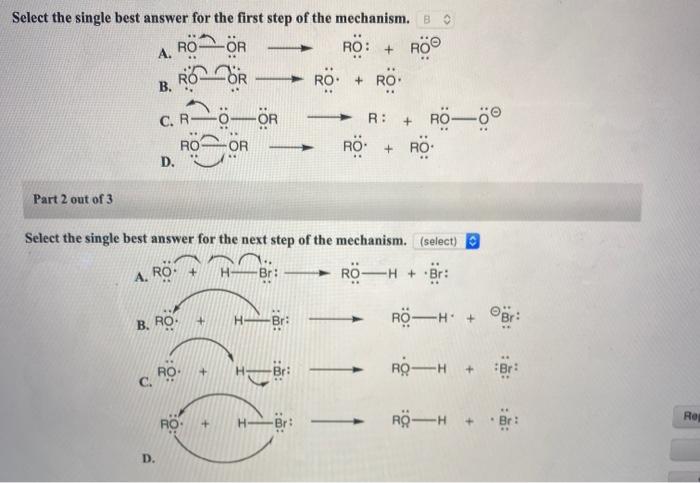 Solved OR Select the single best answer for the first step | Chegg.com