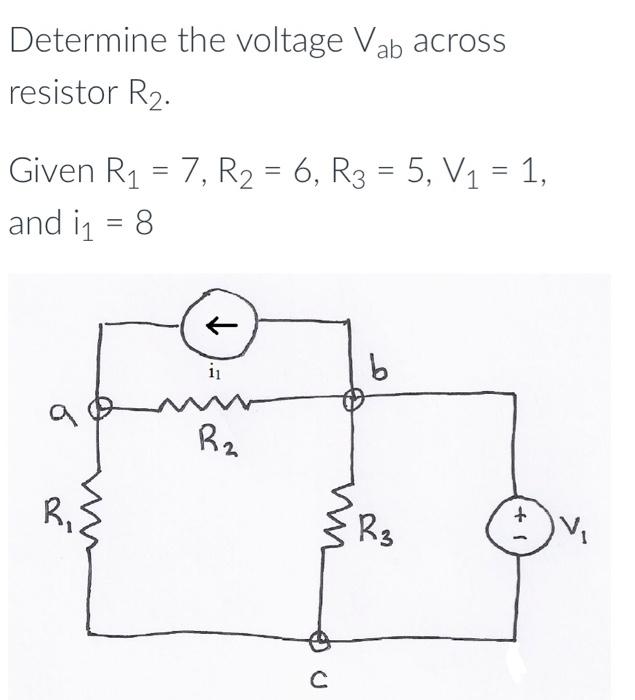 Solved Determine The Voltage Vbd Across Resistor R2 Give 6798