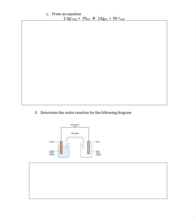 Solved 2. Diagram and label a simple galvanic cell noting | Chegg.com