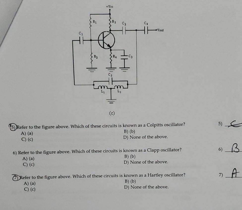 Solved © 6 One way to recognize a Colpitts or a Clapp