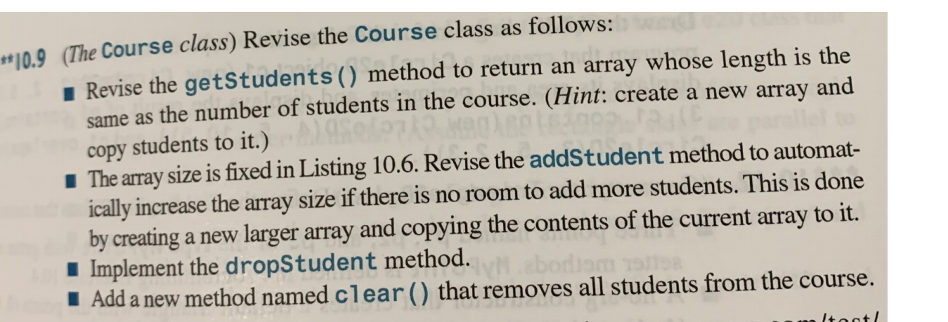 Solved Programming exercise 10.9 from our textbook. **10.9 | Chegg.com