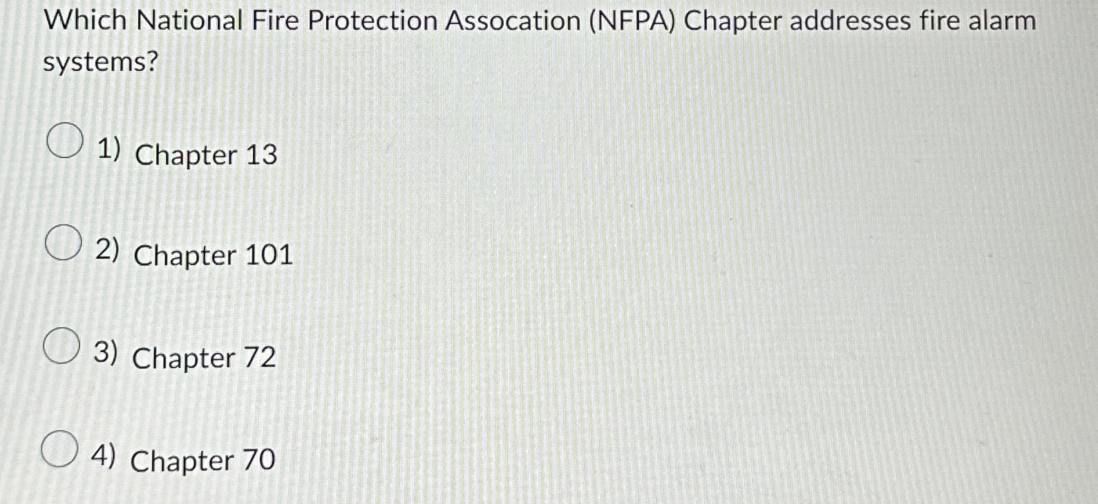 Solved Which National Fire Protection Assocation (NFPA) | Chegg.com