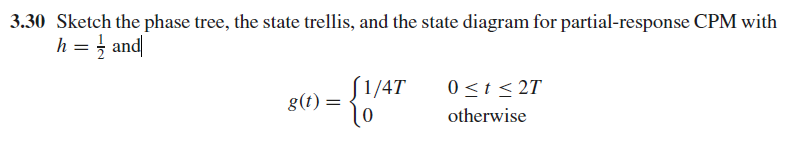 Solved 3.30 ﻿Sketch the phase tree, the state trellis, and | Chegg.com