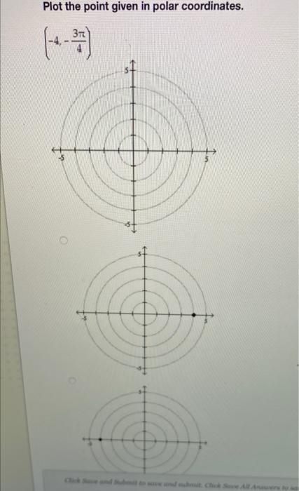 Solved Plot the point given in polar coordinates. | Chegg.com
