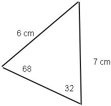 Find The Area Of The Following Trangle Chegg Com