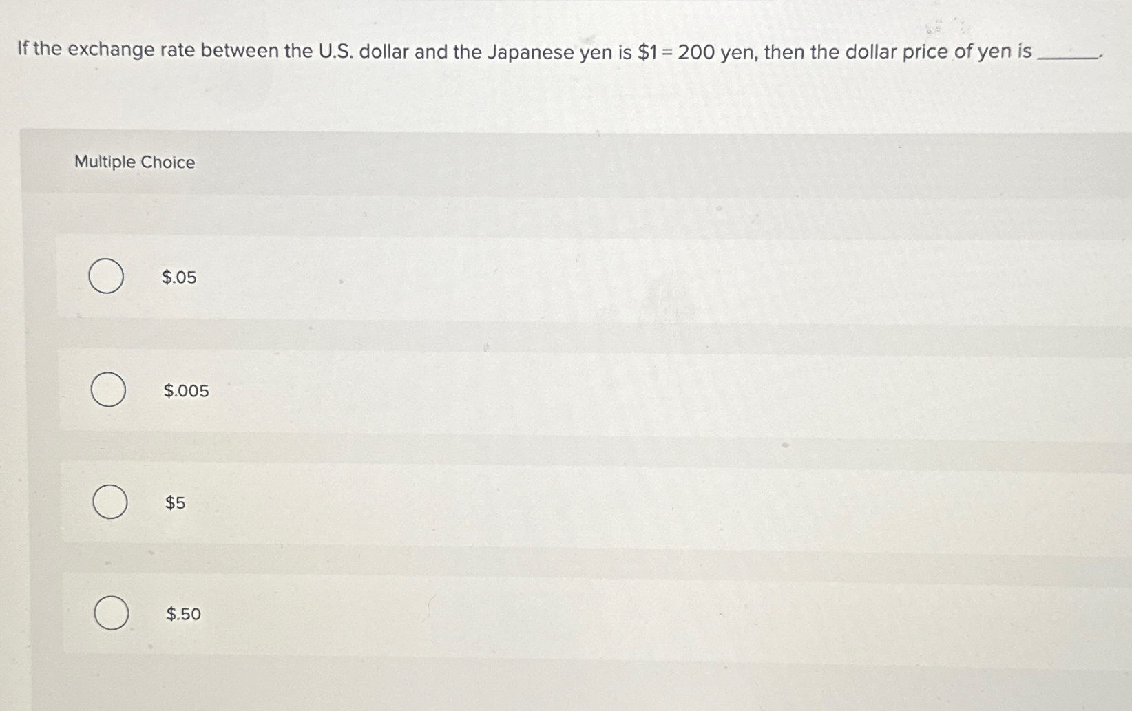 Solved If the exchange rate between the U.S. ﻿dollar and the | Chegg.com