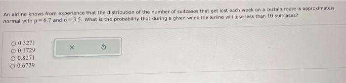 Solved An airline knows from experience that the | Chegg.com