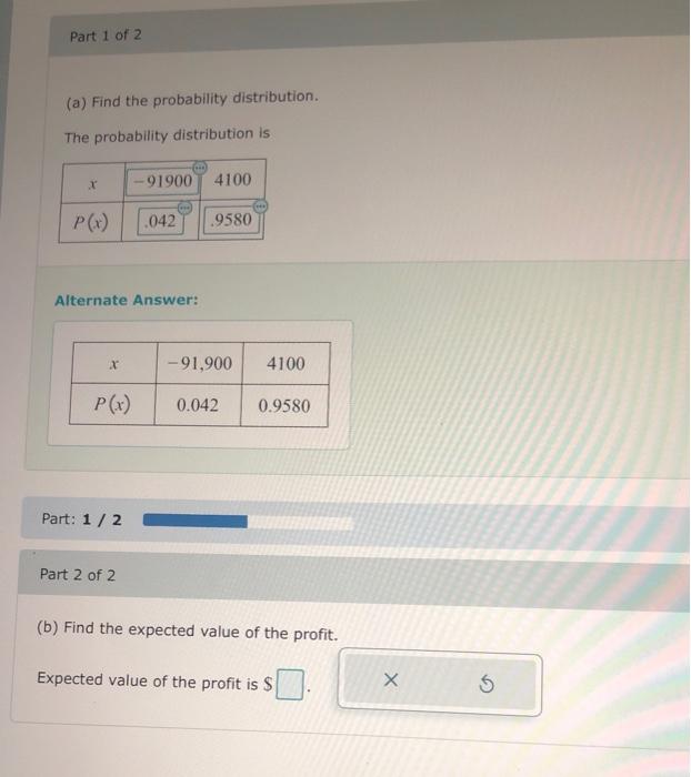 Solved (a) Find the probability distribution. The
