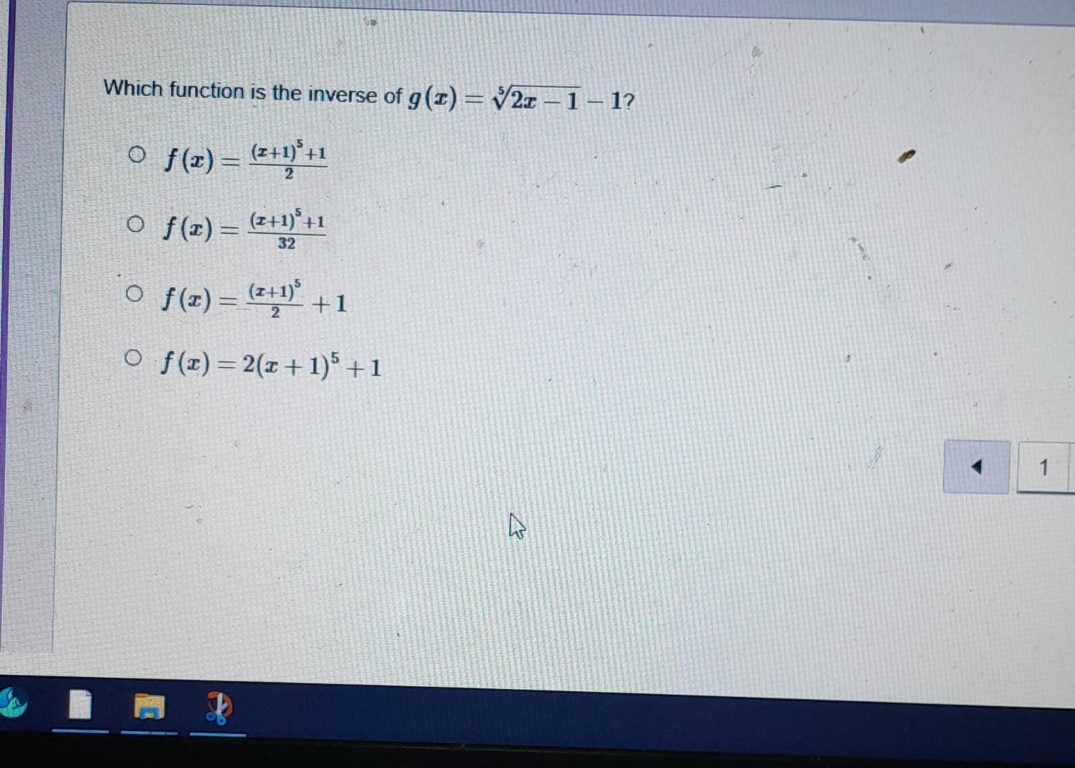 solved-function-is-the-inverse-of-g-x-52x-1-1-chegg