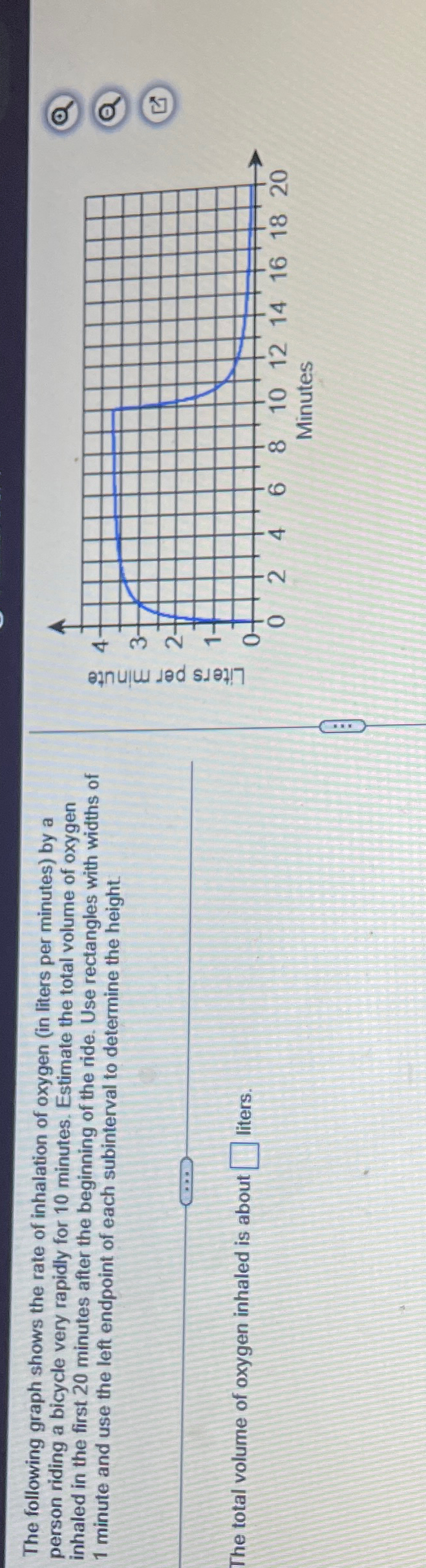 Solved The following graph shows the rate of inhalation of | Chegg.com
