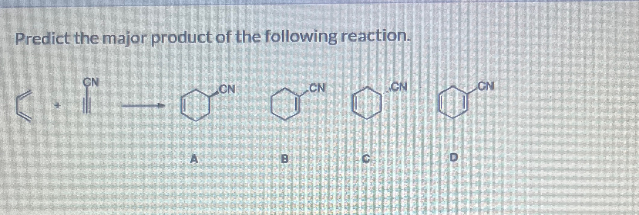 Solved What is the major product?Predict the major product | Chegg.com